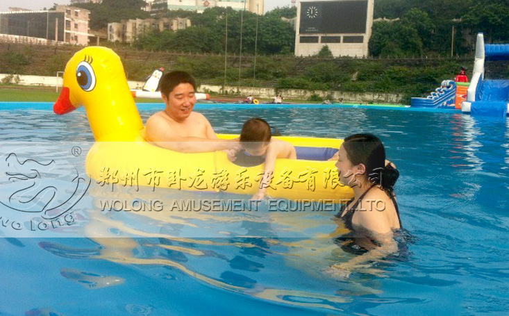 小黃鴨可愛迷人造型結構趣味水上漂浮物兒童夏季戲水漂浮物